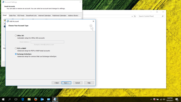 microsoft exchange activesync outlook